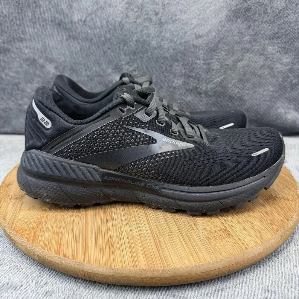 Brooks Adrenaline GTS 22 Shoe Womens Size 8.5 Black Running Sneakers 1203531B020